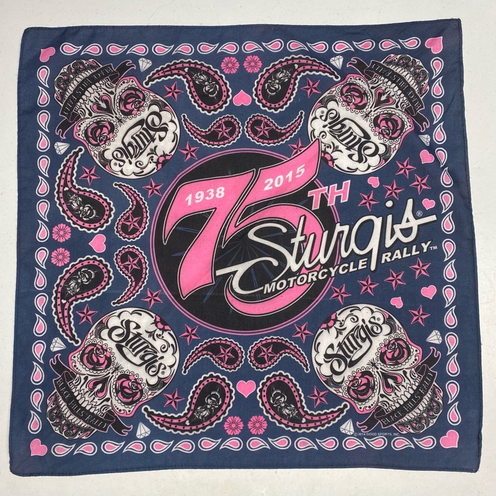 Sturgis NAVY/PNK Square Scarf